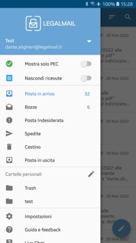 Legalmail для Android — скриншот 3