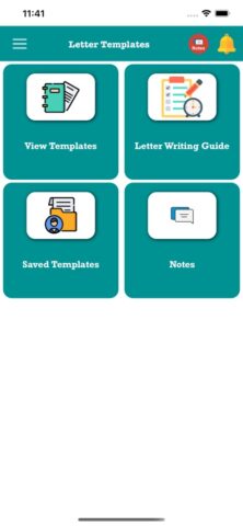 Letter Templates для iOS — скриншот 1