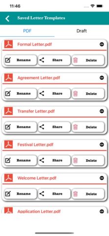 Letter Templates для iOS — скриншот 4