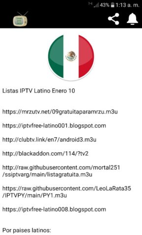 Listas IPTV 3070 для Android — скриншот 3