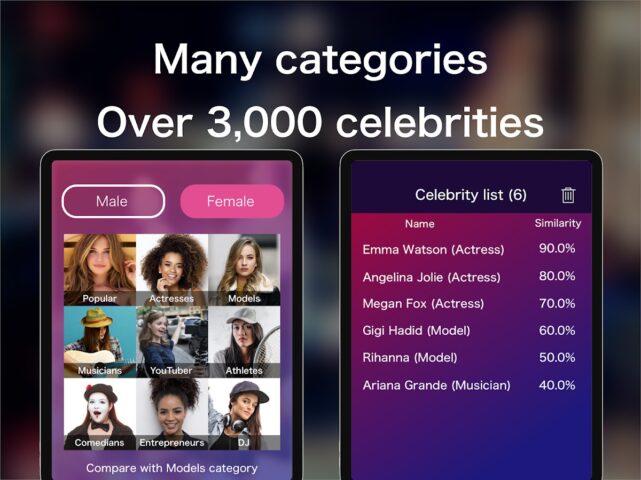 Look alike — Celebrity для Android — скриншот 2