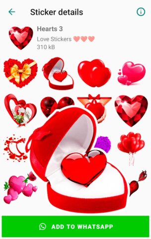 Стикеры любовь для WhatsApp для Android — скриншот 2