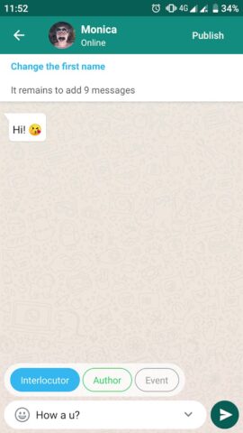 Love Story Chat: чат переписки для Android — скриншот 5