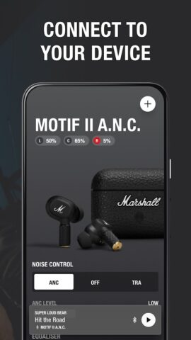 Marshall Bluetooth для Android — скриншот 2