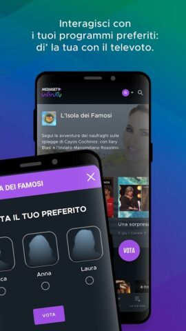 Mediaset Infinity TV для Android — скриншот 3