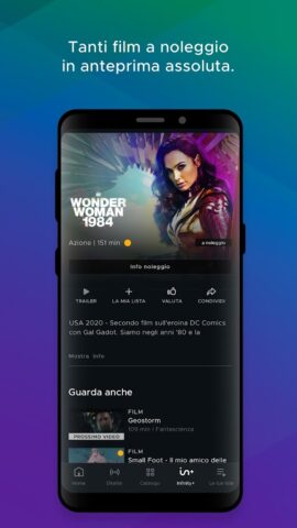 Mediaset Infinity TV для Android — скриншот 5