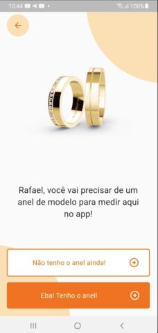 Medidor Anel e Aliança для Android — скриншот 1