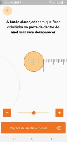 Medidor Anel e Aliança для Android — скриншот 2