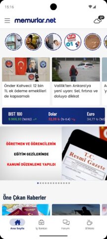 Memurlar.net: Maaş, Ilan, Kamu для Android — скриншот 2