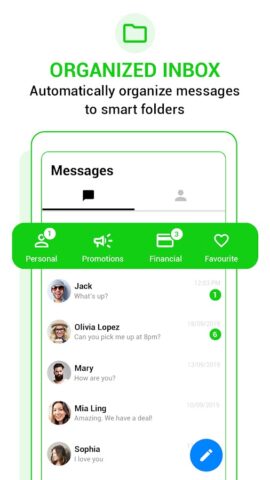 Messenger SMS — Text messages для Android — скриншот 2