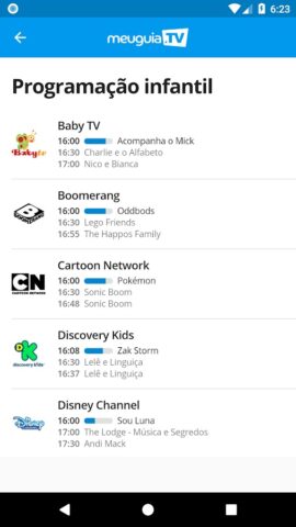Meuguia.TV для Android — скриншот 2