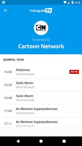Meuguia.TV для Android — скриншот 3