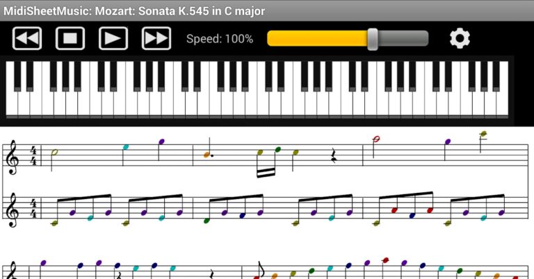 Midi Sheet Music для Android — скриншот 3
