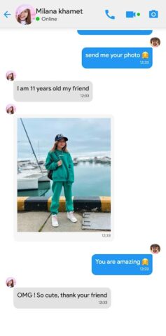 Milana Khametova call & chat для Android — скриншот 5