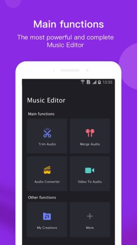 Редактор музыки для Android — скриншот 1