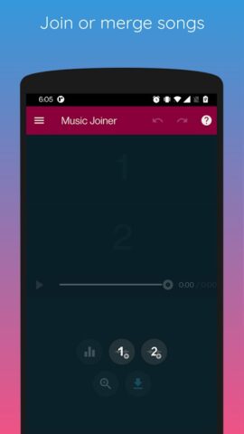 Music Joiner для Android — скриншот 1