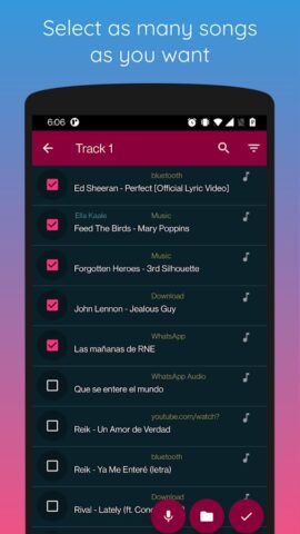 Music Joiner для Android — скриншот 2