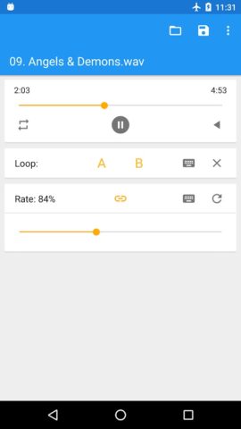 Music Speed Changer (Classic) для Android — скриншот 4