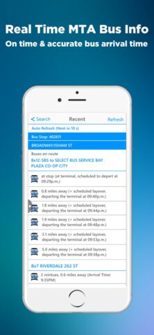 NYC Bus Time App (MTA) для iOS — скриншот 1