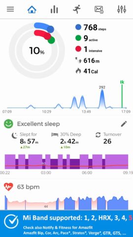 Notify for Mi Band 1-7 (Old) для Android — скриншот 1