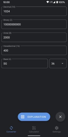 NumSys для Android — скриншот 1