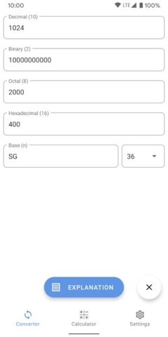 NumSys для Android — скриншот 4