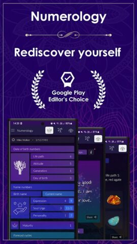 Numerology Rediscover Yourself для Android — скриншот 1