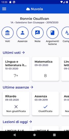 Nuvola — Tutore Studente для Android — скриншот 1