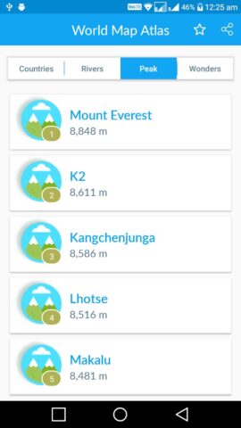 Offline World Map для Android — скриншот 3