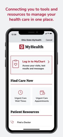Ohio State MyHealth для iOS — скриншот 1