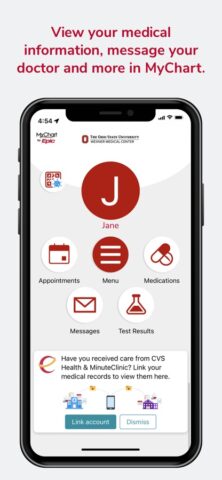 Ohio State MyHealth для iOS — скриншот 2