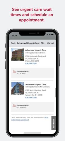 Ohio State MyHealth для iOS — скриншот 3