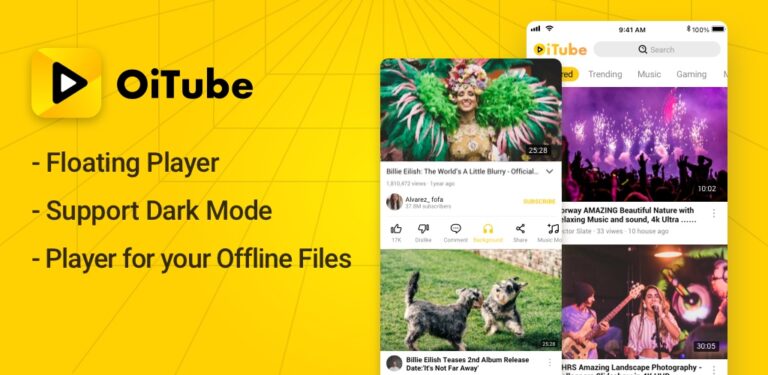 OiTube для Android — скриншот 1