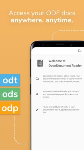 OpenDocument Reader — view ODT для Android — скриншот 1