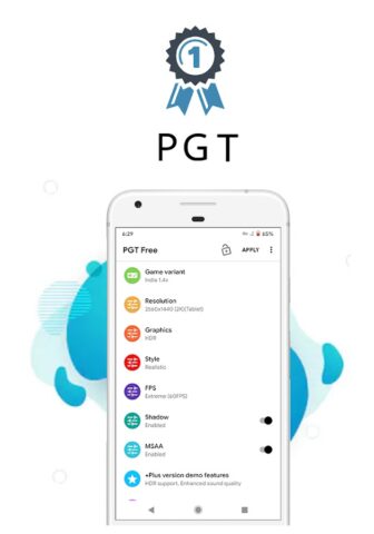 PGT: GFX, Launcher & Optimizer для Android — скриншот 1