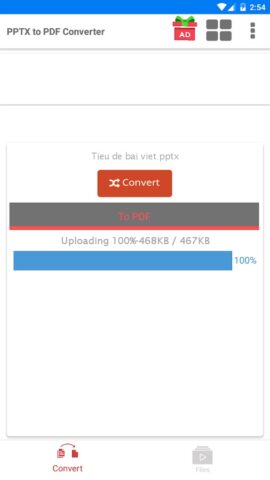 PPTX to PDF Converter для Android — скриншот 3