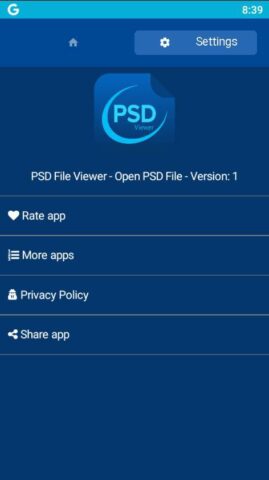 PSD viewer — просмотрщик файло для Android — скриншот 4