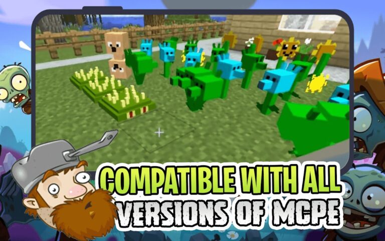 Растения против Зомби Мод MCPE для Android — скриншот 4