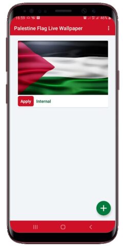 Palestine Flag Live Wallpaper для Android — скриншот 1