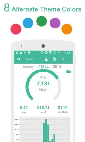 Pedometer — Step Counter Maipo для Android — скриншот 5