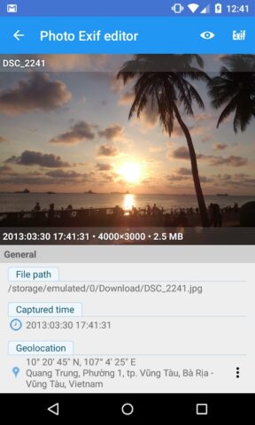 Photo Exif Editor для Android — скриншот 4