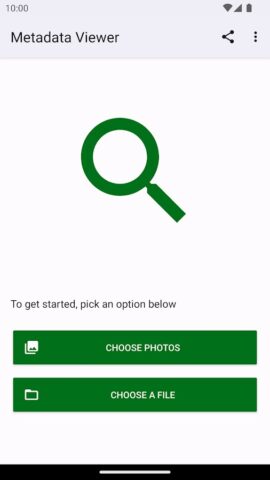 Photo Metadata Viewer для Android — скриншот 1