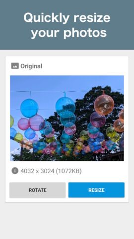 Photo Resizer: resize image для Android — скриншот 2