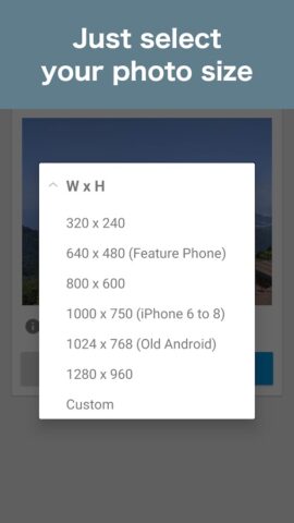 Photo Resizer: resize image для Android — скриншот 4