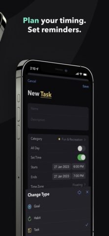 Plime: Трекер целей и задач — скриншот 3
