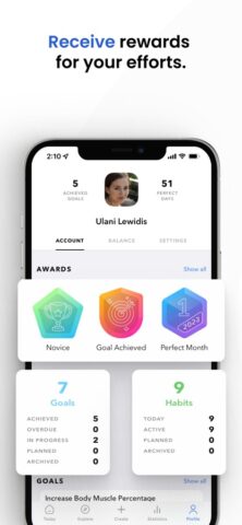 Plime: Трекер целей и задач — скриншот 4