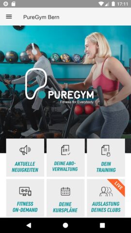 PureGym для Android — скриншот 1