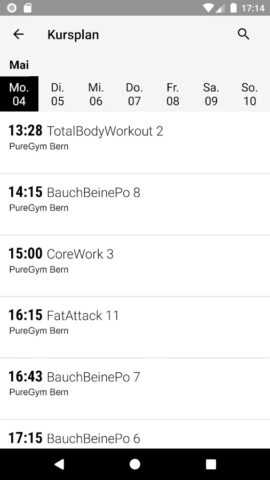 PureGym для Android — скриншот 3