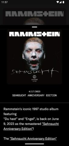 Rammstein для Android — скриншот 2