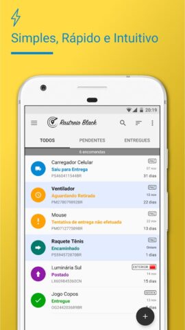 Rastreador Correios Encomendas для Android — скриншот 1